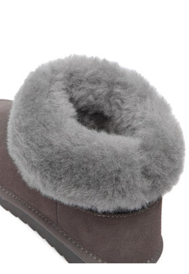 DeeZee Śniegowce DZ-73 GREY Szary. Kolor: szary. Materiał: materiał