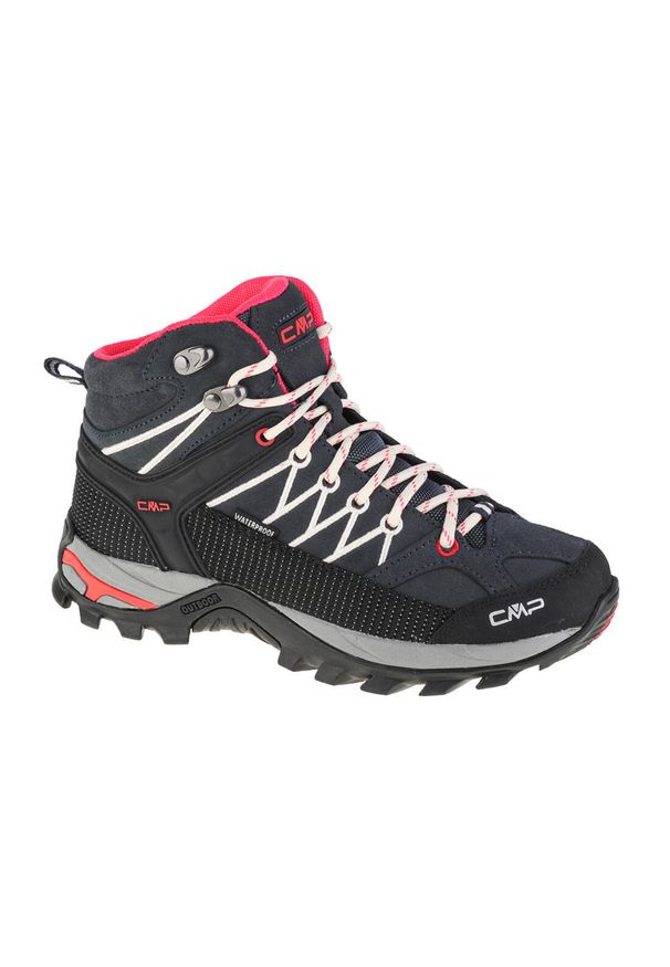 Buty trekkingowe damskie, CMP Rigel Mid. Kolor: biały, wielokolorowy, różowy, szary. Materiał: syntetyk, materiał