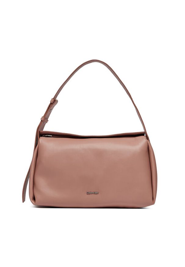 Calvin Klein Torebka Gracie Shoulder Bag K60K611341 Różowy. Kolor: różowy. Materiał: skórzane