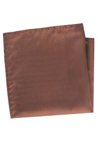 Poszetka Męska, Elegancka - Alties - Kolor Ciemnego Karmelu. Kolor: brązowy, beżowy, wielokolorowy. Materiał: poliester