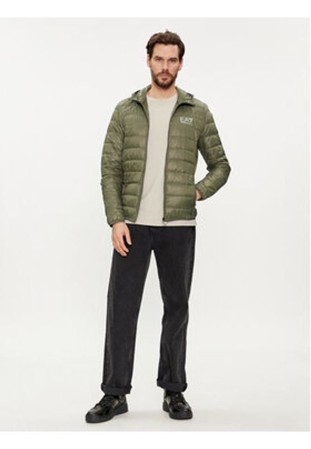 EA7 Emporio Armani Kurtka puchowa 8NPB02 PN29Z 1846 Zielony Regular Fit. Kolor: zielony. Materiał: syntetyk