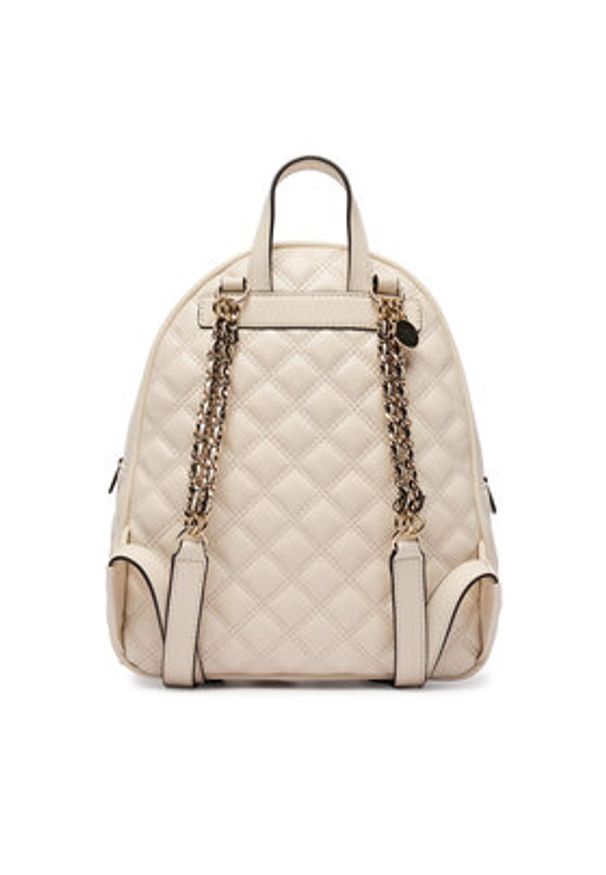 Guess Plecak Giully II HWQG96 73320 Kremowy. Kolor: kremowy. Materiał: skóra