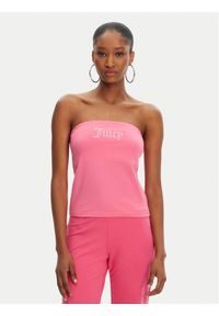 Juicy Couture Top Babey JCWCT23310 Różowy Slim Fit. Kolor: różowy. Materiał: bawełna