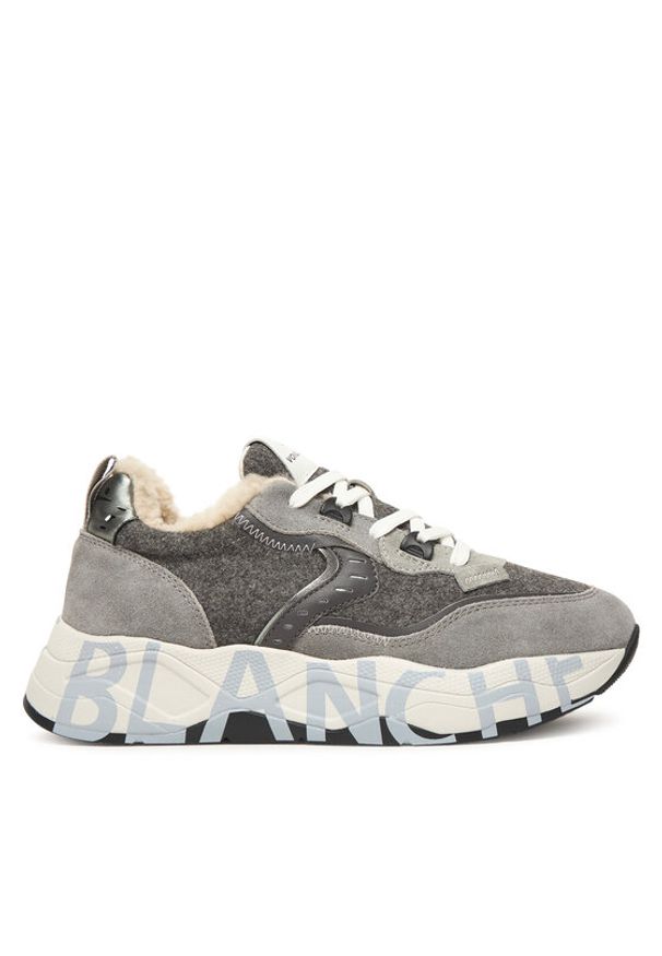 Voile Blanche Sneakersy Club105 FUR. 2019460-01 Szary. Kolor: szary. Materiał: zamsz, skóra