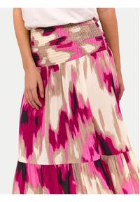 Kaffe Spódnica maxi 10508816 Różowy Regular Fit. Kolor: różowy. Materiał: wiskoza