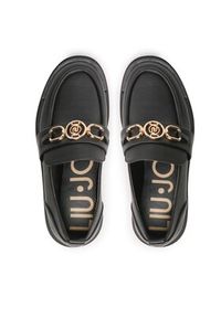 Liu Jo Loafersy Love 35 SF2259 EX004 Czarny. Kolor: czarny. Materiał: skóra