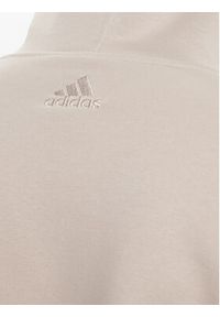 Adidas - adidas Bluza IJ8942 Beżowy Regular Fit. Kolor: beżowy. Materiał: bawełna #4
