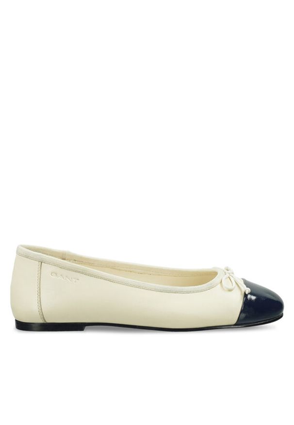 GANT - Gant Baleriny 30511856 Écru. Materiał: skóra