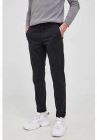 BOSS spodnie BOSS CASUAL męskie kolor czarny w fasonie chinos. Okazja: na co dzień. Kolor: czarny. Materiał: tkanina, bawełna. Styl: casual