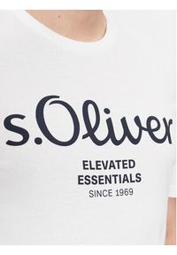 s.Oliver T-Shirt 2139909 Biały Regular Fit. Kolor: biały. Materiał: bawełna #4