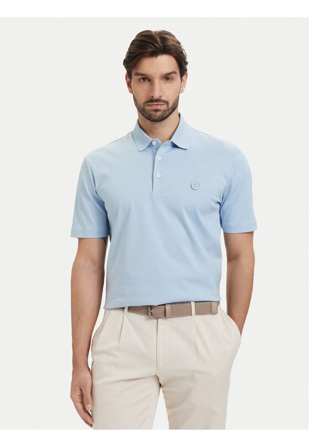 BOSS Polo C-Parris 50555829 Niebieski jasny Regular Fit. Typ kołnierza: polo. Kolor: niebieski. Materiał: bawełna