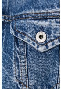 Pepe Jeans Kurtka jeansowa Rose damska przejściowa. Okazja: na co dzień. Kolor: niebieski. Styl: casual #4