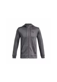 Bluza z kapturem z pełnym zamkiem błyskawicznym Under Armour Fleece®. Typ kołnierza: kaptur. Kolor: szary, czarny, wielokolorowy. Materiał: materiał. Sport: fitness #1
