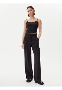 Calvin Klein Jeans Spodnie materiałowe J20J225339 Czarny Straight Fit. Kolor: czarny. Materiał: wiskoza #5