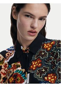 Desigual Kombinezon Paisley 25SWPW20 Czarny Regular Fit. Kolor: czarny. Materiał: wiskoza. Wzór: paisley