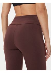 EA7 Emporio Armani Legginsy 6DTP68 TJQFZ 1755 Brązowy Slim Fit. Kolor: brązowy. Materiał: bawełna #3
