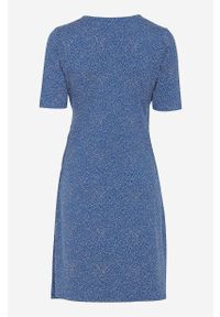 Cellbes - Wzorzysta sukienka kopertowa. Kolor: niebieski. Materiał: jersey. Długość rękawa: krótki rękaw. Typ sukienki: kopertowe #6