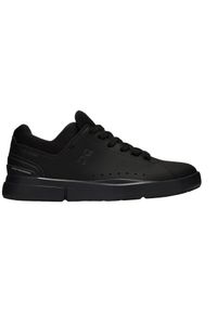 On Running - Buty do chodzenia męskie On The Roger Advantage. Zapięcie: sznurówki. Kolor: czarny. Materiał: skóra, tkanina. Szerokość cholewki: normalna. Sport: turystyka piesza