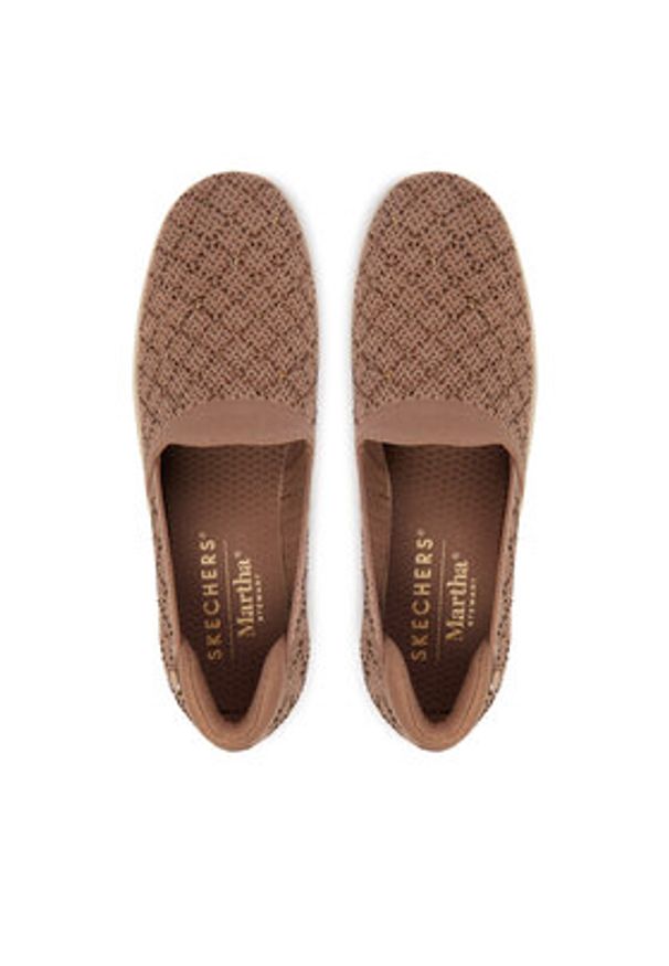 skechers - Skechers Półbuty Martha Stewart: Pier-Lite - My Reflection 188019/MOC Brązowy. Kolor: brązowy. Materiał: materiał