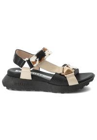 Sandały damskie Hispanitas, cholewka ze skóry naturalnej paskowa konstrukcja z regulowanym zapięciem elastyczna podeszwa zapewniająca stabilność i ko. Okazja: na spacer, na co dzień. Zapięcie: pasek. Kolor: biały. Materiał: skóra. Wzór: motyw zwierzęcy, paski. Sezon: lato. Styl: casual #2