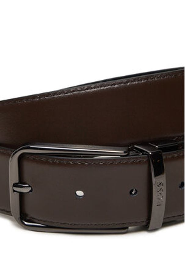 BOSS - Boss Pasek Męski Ochuck 50496752 Czarny. Kolor: czarny. Materiał: skóra