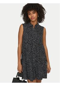 only - ONLY Sukienka koszulowa Thea 15369020 Czarny Regular Fit. Kolor: czarny. Materiał: wiskoza. Typ sukienki: koszulowe #4