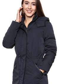 Lee - DAMSKA KURTKA ZIMOWA LEE LONG PUFFER NAVY BLACK L56EVH01. Kolor: niebieski. Sezon: zima #7