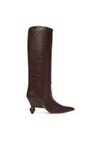 Kozaki Weekend Max Mara. Kolor: brązowy