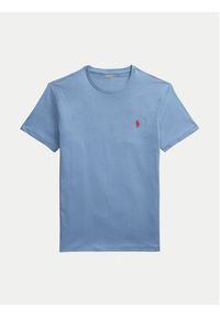 Polo Ralph Lauren T-Shirt 710671438408 Niebieski Slim Fit. Typ kołnierza: polo. Kolor: niebieski. Materiał: bawełna #5