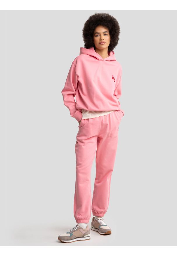 Big-Star - Sneakersy damskie z kolorowymi wstawkami beżowe RR274252 801. Okazja: na co dzień. Kolor: beżowy. Materiał: materiał. Wzór: kolorowy