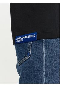 Karl Lagerfeld Jeans T-Shirt 241D1705 Czarny Regular Fit. Kolor: czarny. Materiał: bawełna
