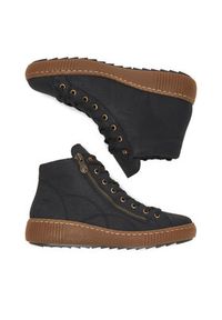 Rieker Trzewiki CEO-Z6610-00 Czarny. Kolor: czarny. Materiał: materiał #6