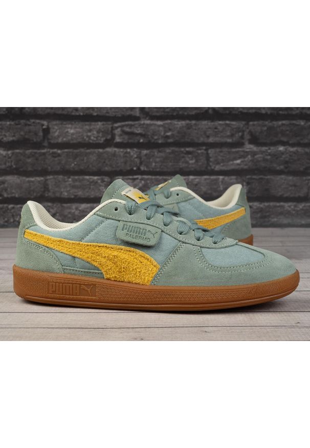 Buty unisex sportowe sneakersy Puma PALERMO WEATHERED. Kolor: zielony, brązowy, wielokolorowy, żółty. Sport: turystyka piesza