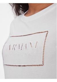 Armani Exchange T-Shirt 3DYT59 YJ3RZ 1000 Biały Regular Fit. Kolor: biały. Materiał: bawełna #5