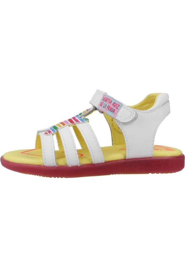 Agatha Ruiz de la Prada - Sandały AGATHA RUIZ DE LA PRADA 242965A Biały. Kolor: biały. Materiał: tkanina, skóra. Sezon: lato