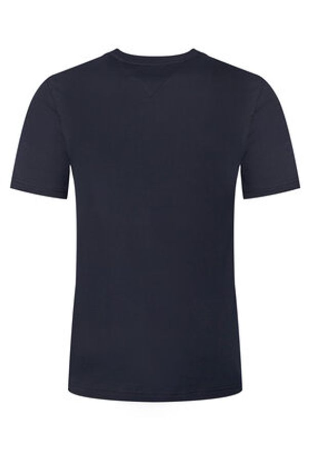 TOMMY HILFIGER - Tommy Hilfiger T-Shirt Embro Flag MW0MW42736 Granatowy Regular Fit. Kolor: niebieski. Materiał: bawełna