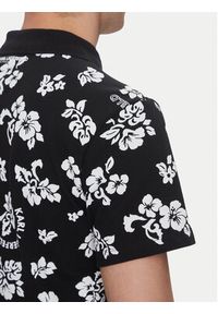 Karl Lagerfeld - KARL LAGERFELD Polo A2M46036 Czarny Regular Fit. Typ kołnierza: polo. Kolor: czarny. Materiał: bawełna #4