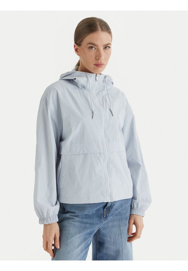 Calvin Klein Jeans Wiatrówka Essential LV047F507G Błękitny Regular Fit. Kolor: niebieski. Materiał: syntetyk