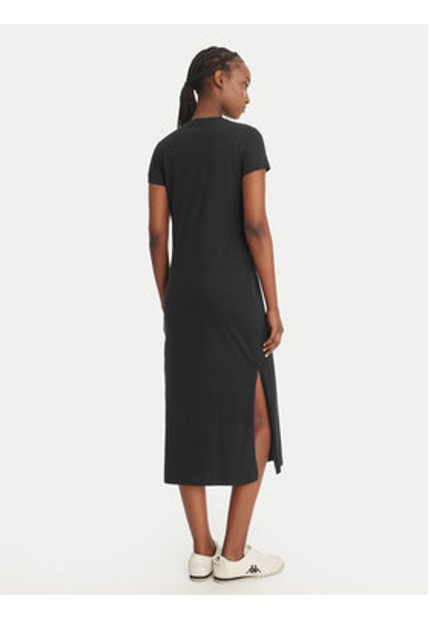 Kappa Sukienka codzienna Iclisia 332D7PW Czarny Slim Fit. Okazja: na co dzień. Kolor: czarny. Materiał: bawełna. Typ sukienki: proste. Styl: casual