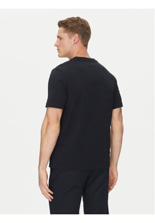 TOMMY HILFIGER - Tommy Hilfiger T-Shirt Embroidery Logo MW0MW38620 Granatowy Regular Fit. Kolor: niebieski. Materiał: bawełna