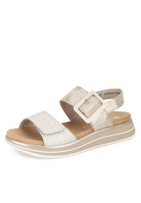 Remonte Sandały D1J53-90 Złoty. Kolor: złoty. Materiał: syntetyk, skóra #2