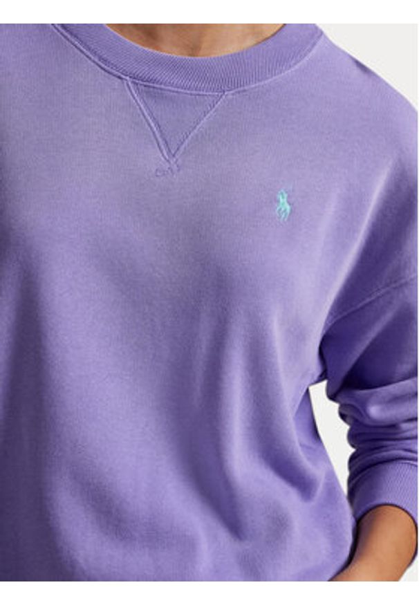 Polo Ralph Lauren Bluza 211971690006 Fioletowy Relaxed Fit. Typ kołnierza: polo. Kolor: fioletowy. Materiał: bawełna