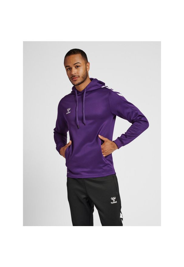 Bluza do piłki ręcznej dla dorosłych Hummel hml CORE XK poly z kapturem. Typ kołnierza: kaptur. Kolor: czerwony, fioletowy, wielokolorowy, biały. Sezon: zima. Sport: piłka ręczna