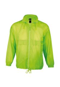SOL'S - Wiatrówka Unisex Surf Dla Dorosłych. Kolor: żółty, wielokolorowy, zielony