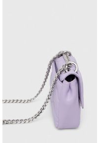 Hugo - HUGO torebka kolor fioletowy. Kolor: fioletowy. Materiał: pikowane. Rodzaj torebki: na ramię #4