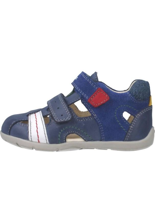 Geox - Sandały GEOX B KAYTAN B. A Niebieski. Kolor: niebieski. Materiał: skóra. Sezon: lato
