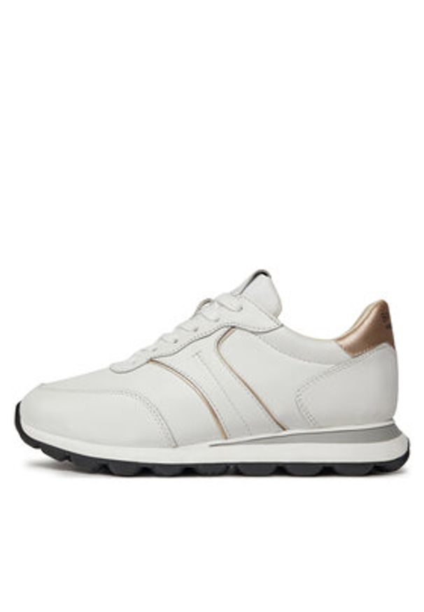 Geox Sneakersy D Spherica Vseries D45F4A 085NF C1327 Biały. Kolor: biały. Materiał: skóra
