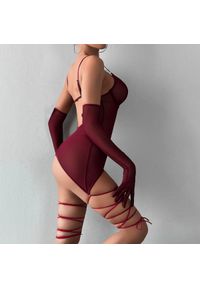 Intica - Komplet koronkowej bielizny na romantyczne wieczory Yvelise. Kolor: czerwony. Materiał: koronka #10