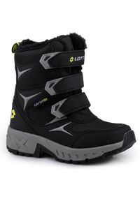 LOTTO - Buty dziecięce zimowe śniegowce Lotto PINCECREEK TEX. Kolor: szary, wielokolorowy, czarny. Sezon: zima. Sport: turystyka piesza #1