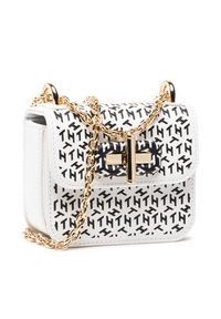 TOMMY HILFIGER - Tommy Hilfiger Torebka Turnlock Micro Laser Cut AW0AW11369 Biały. Kolor: biały. Materiał: skórzane #6